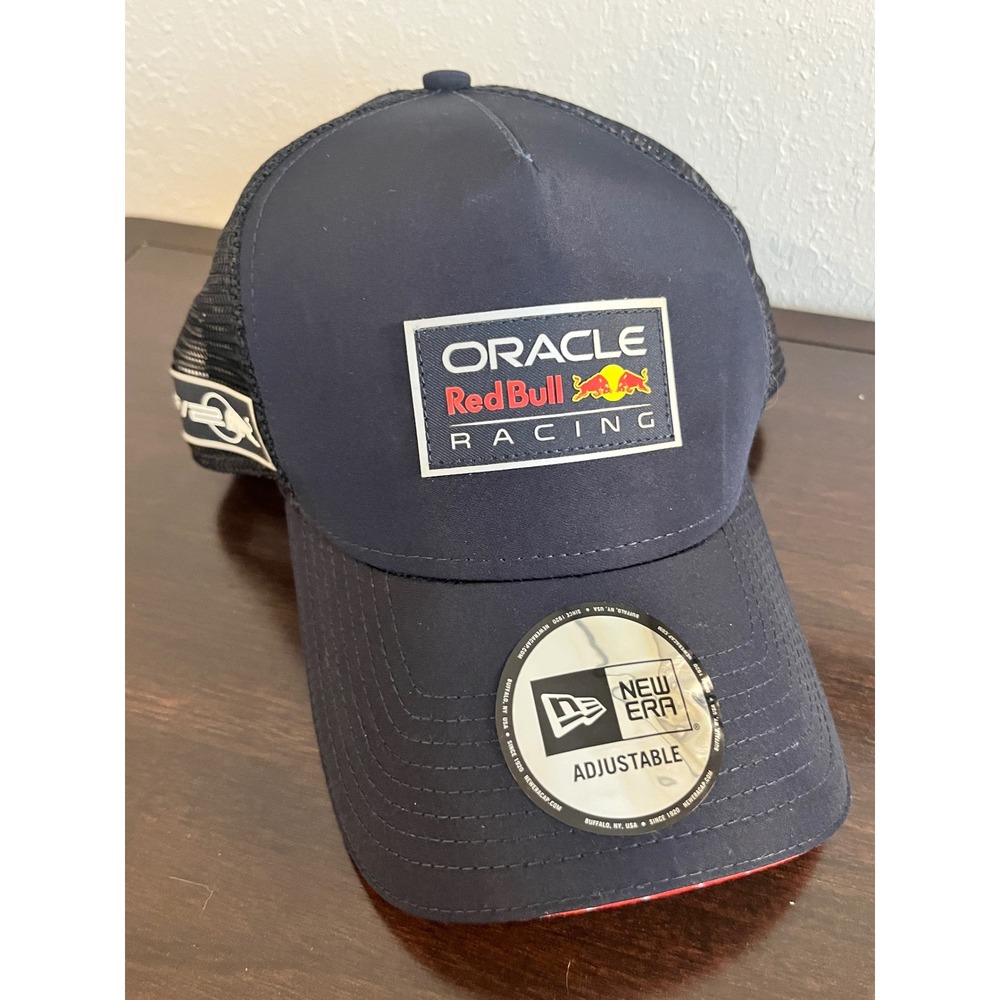 Oracle Red Bull Racing New Era Trackside E-Frame Trucker Hat F1 Navy NWT